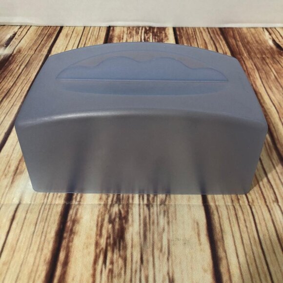 Tupperware Impressions Large Butter Cheese Keeper Bottom/Lid Sheer Blue 3672A-3 - Picture 8 of 14